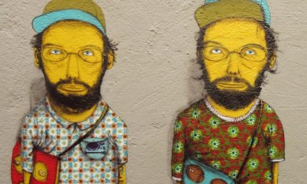 A dupla de grafiteiros “Os Gêmeos” em exposição na Pinacoteca