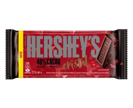 Hershey’s amplia portfólio com nova barra versão Cristal 40% cacau