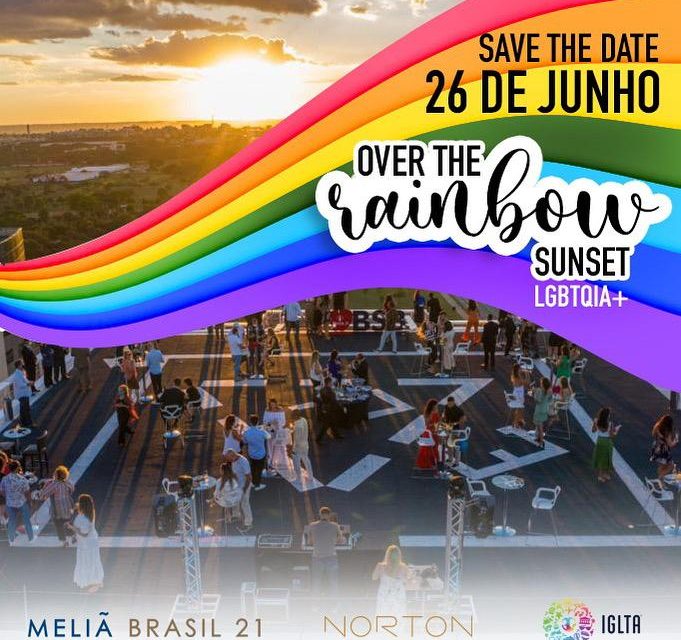 Brasil 21 promove OVER THE RAINBOW – SUNSET – no heliponto