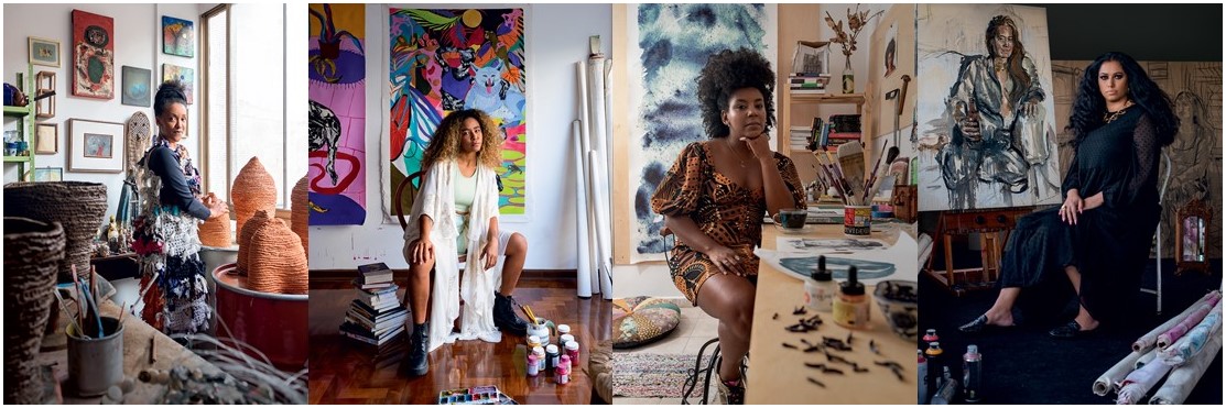 Verbetes Femininos:  Casa Vogue conta a história de quatro artistas da exposição Enciclopédia Negra