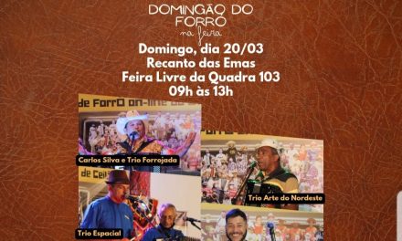 Domingão do Forró anima a feira permanente do Recanto das Emas