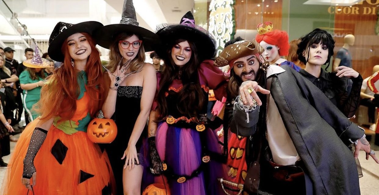 Desfile com personagens agita o Halloween do Taguatinga Shopping