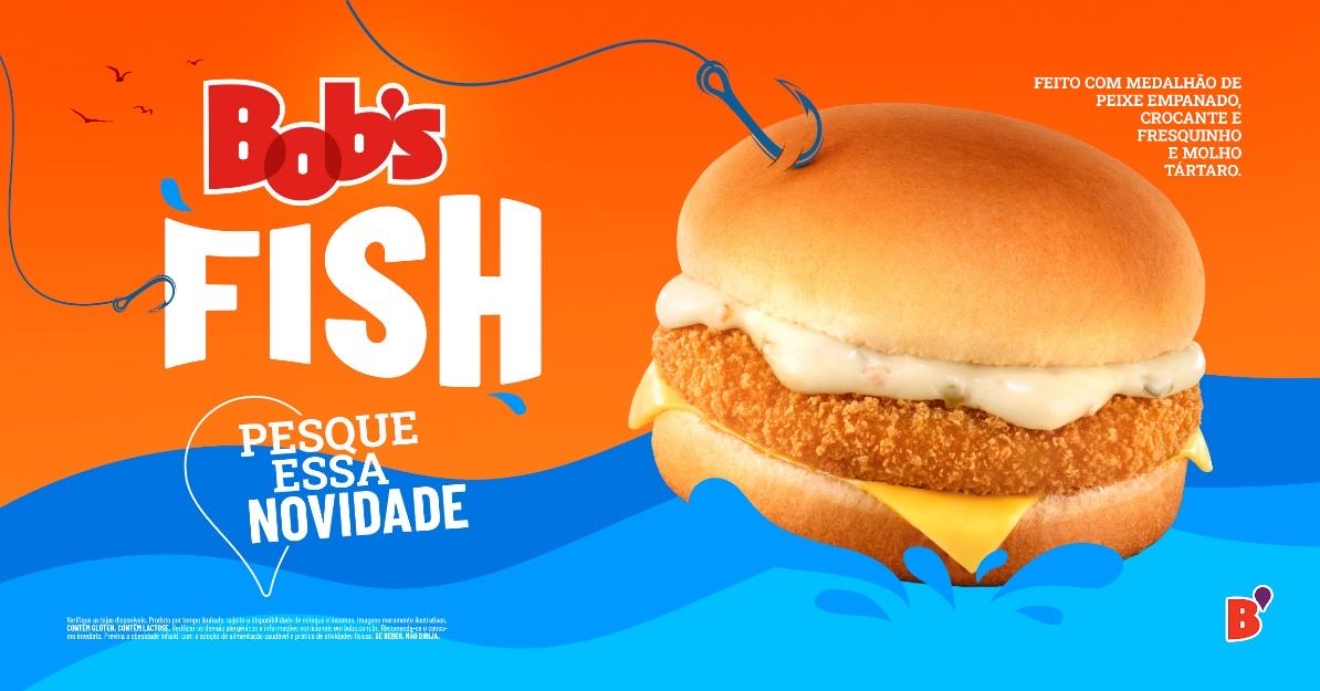 Bob’s lança sanduíche com medalhão de peixe empanado