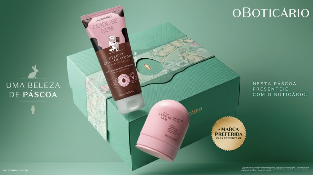 O Boticário aposta em custo-benefício na Páscoa e traz 14 opções de presentes com até 35% de desconto
